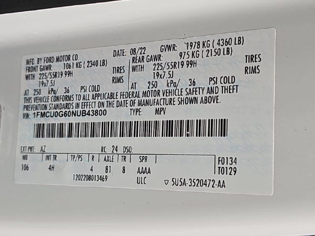 Used 2022 Ford Escape SE w/ SE Sport Appearance Package FWD image 36