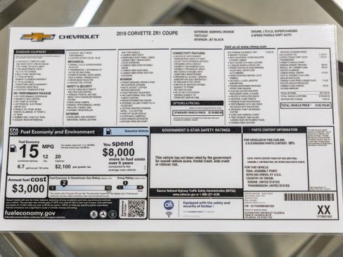 Used 2019 Chevrolet Corvette ZR1 RWD image 64