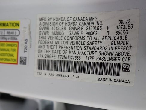 Used 2022 Honda Civic EX image 50