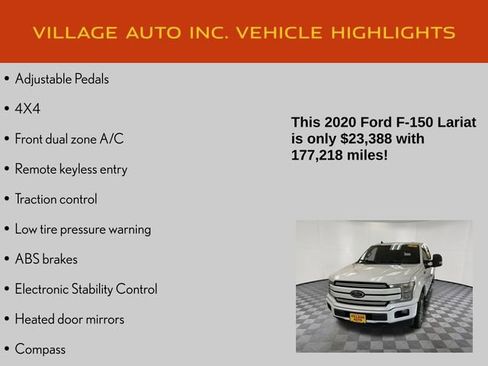 Used 2020 Ford F150 Lariat w/ Equipment Group 502A Luxury image 28