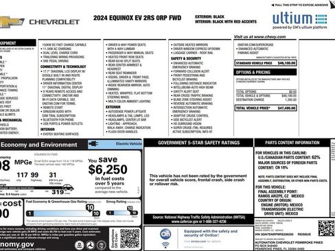 Used 2024 Chevrolet Equinox EV RS FWD image 34