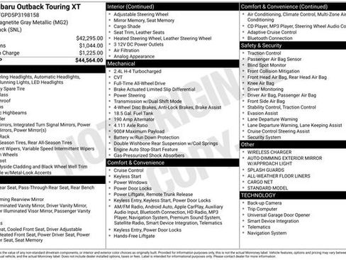Used 2023 Subaru Outback Touring XT image 12