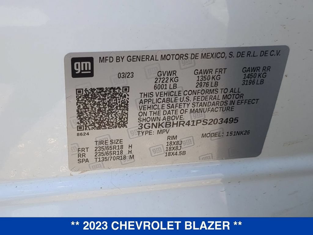 Certified 2023 Chevrolet Blazer LT AWD/4WD image 34