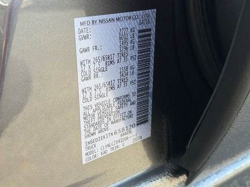 New 2026 Nissan Frontier SV AWD/4WD image 29