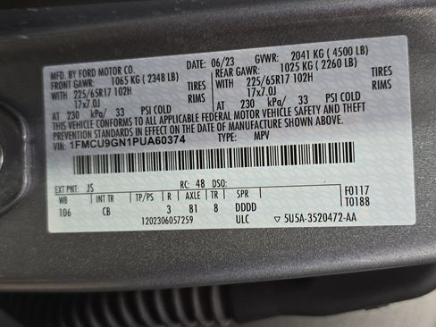 Used 2023 Ford Escape Active AWD/4WD image 36