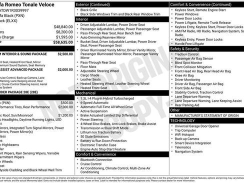 Used 2024 Alfa Romeo Tonale Veloce image 34