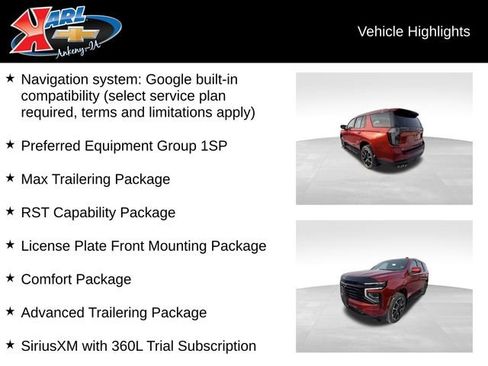 Certified 2025 Chevrolet Tahoe RST w/ RST Capability Package image 2