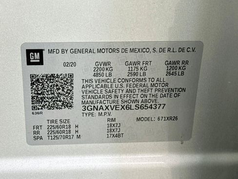 Used 2020 Chevrolet Equinox LT AWD/4WD image 33