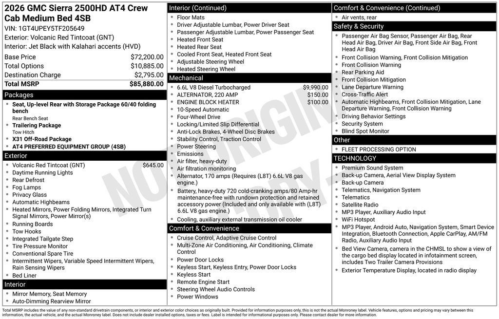 Used 2026 GMC Sierra 2500 AT4 AWD/4WD image 38