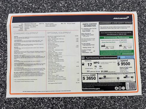 Used 2026 McLaren 750S RWD image 50