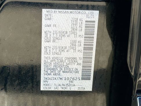 Used 2021 Nissan Murano S image 42