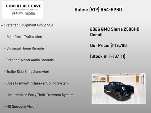 New 2026 GMC Sierra 2500 Denali w/ Denali Reserve Package AWD/4WD image 32