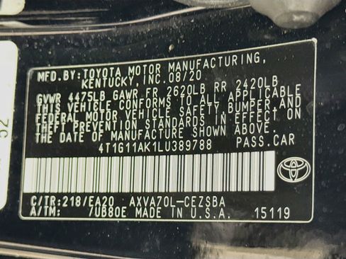 Used 2020 Toyota Camry SE FWD image 30