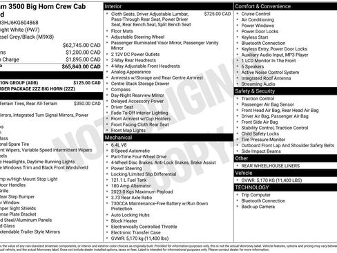 Used 2019 RAM 3500 Big Horn w/ Protection Group image 34
