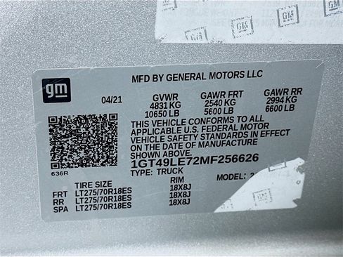 Used 2021 GMC Sierra 2500 4x4 Crew Cab w/ Convenience Package image 34