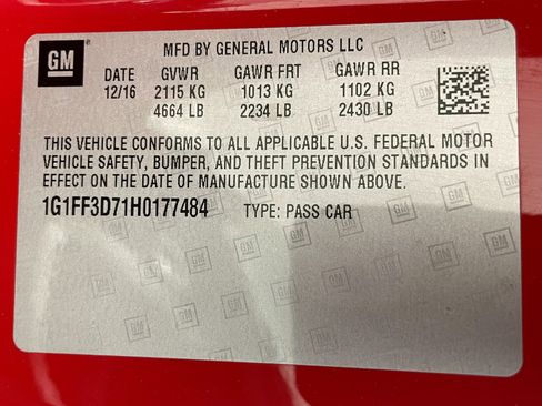 Used 2017 Chevrolet Camaro SS image 16