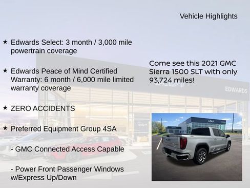 Used 2021 GMC Sierra 1500 SLT AWD/4WD image 8