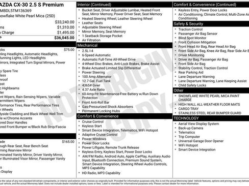 New 2026 MAZDA CX-30 AWD 2.5 S w/ Premium Package image 36