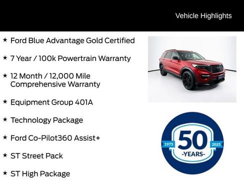 Certified 2023 Ford Explorer ST w/ Equipment Group 401A AWD/4WD image 6