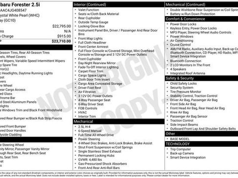 Used 2018 Subaru Forester 2.5i image 42