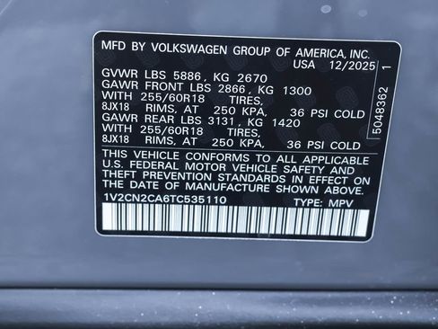 New 2026 Volkswagen Atlas Peak Edition AWD/4WD image 47