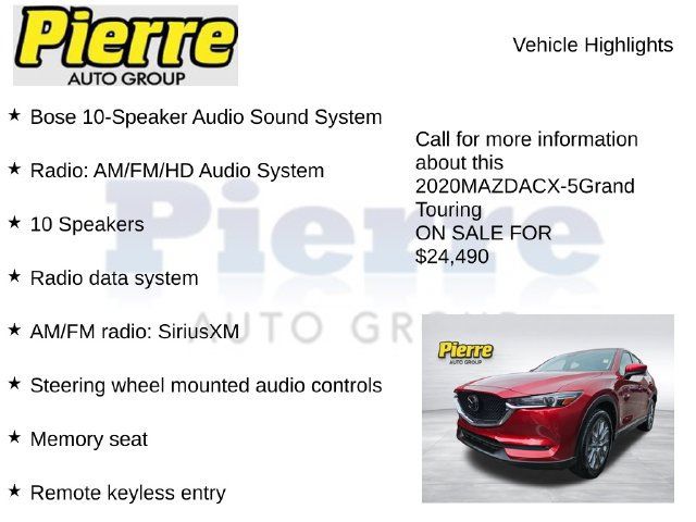 Used 2020 MAZDA CX-5 Grand Touring AWD/4WD image 7