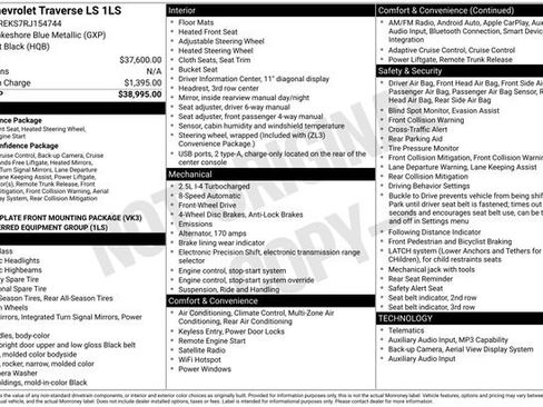 Used 2024 Chevrolet Traverse LS FWD image 5