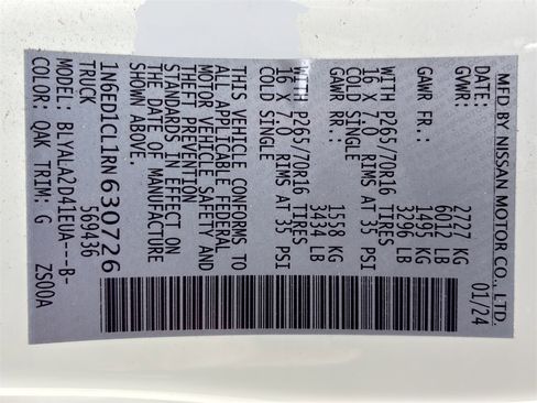 Used 2024 Nissan Frontier S w/ S Utility Package image 39