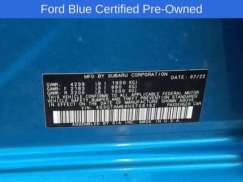 Used 2022 Subaru Impreza 2.0i Sport w/ Popular Package #3 AWD/4WD image 31