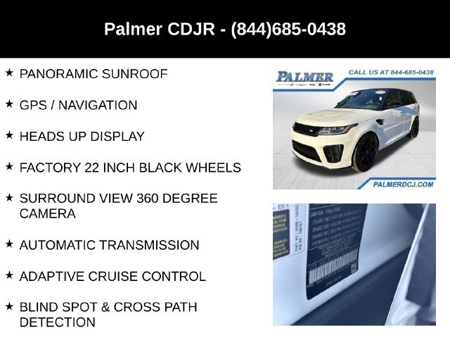 Used 2020 Land Rover Range Rover Sport SVR AWD/4WD image 6