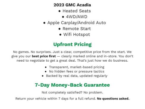 Used 2023 GMC Acadia SLE w/ Driver Convenience Package image 2