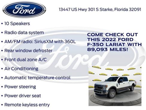 Certified 2022 Ford F350 Lariat w/ Chrome Package AWD/4WD image 22