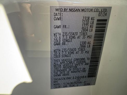 Used 2024 Nissan Murano SV w/ SV Midnight Edition Package image 34