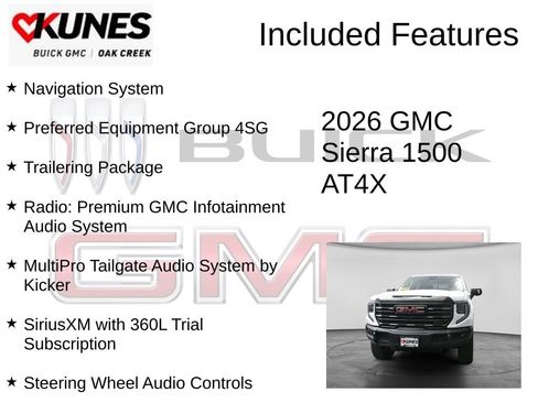 New 2026 GMC Sierra 1500 AT4X AWD/4WD image 2