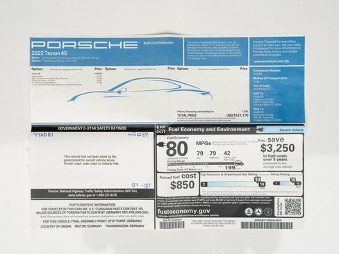 Used 2022 Porsche Taycan 4S image 82