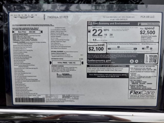 New 2027 Chrysler Pacifica Select FWD image 3