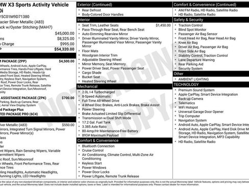 Used 2021 BMW X3 xDrive30i w/ Premium Package image 32