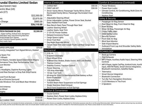 Used 2017 Hyundai Elantra Limited w/ Limited Tech Package 04 FWD image 3