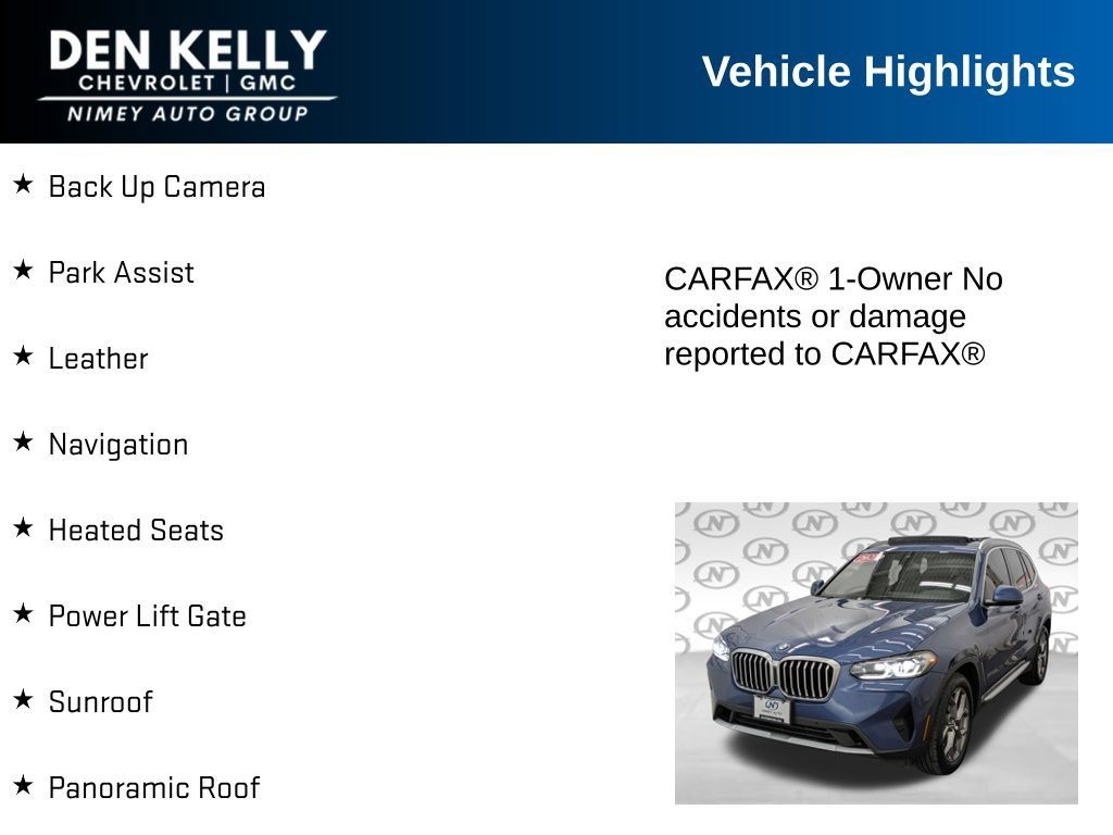 Used 2022 BMW X3 xDrive30i w/ Premium Package Essential AWD/4WD image 5