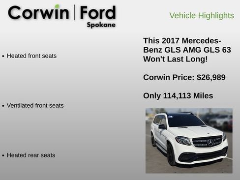 Used 2017 Mercedes-Benz GLS 63 AMG 4MATIC image 12