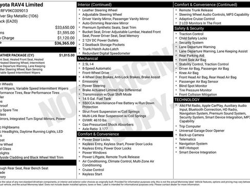 Used 2019 Toyota RAV4 Limited w/ Cold Weather Package FWD image 13