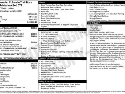 Used 2023 Chevrolet Colorado Trail Boss w/ Technology Package