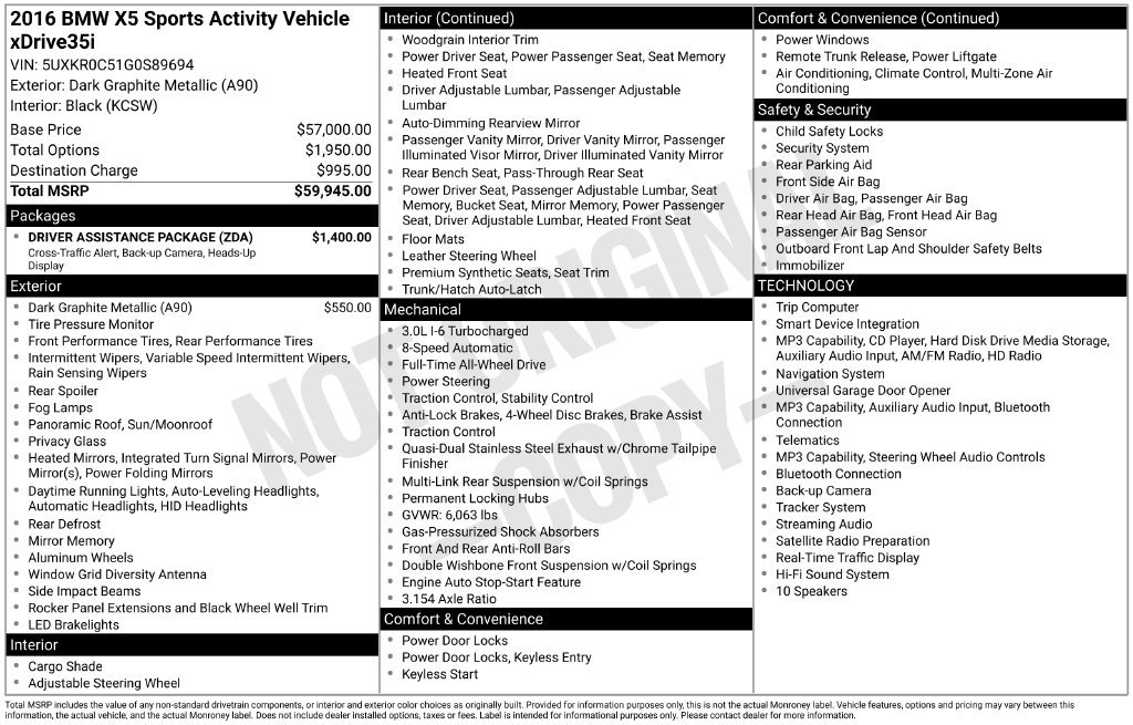 Used 2016 BMW X5 xDrive35i AWD/4WD image 22
