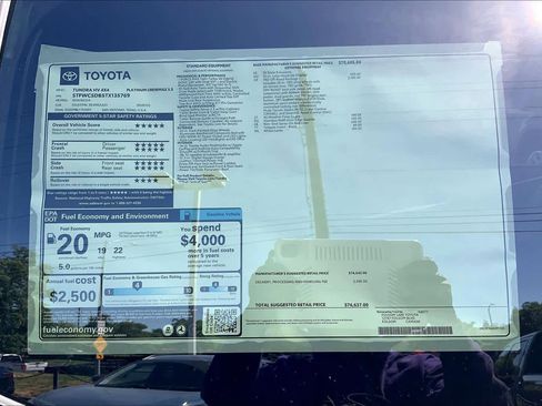 New 2026 Toyota Tundra Platinum AWD/4WD image 21