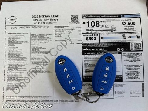 Used 2022 Nissan Leaf S Plus FWD image 3