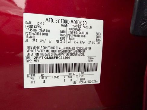 Used 2015 Ford Edge SEL w/ Equipment Group 201A image 42