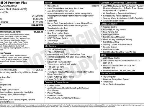 Certified 2023 Audi Q5 Premium w/ Premium Plus Package AWD/4WD image 9