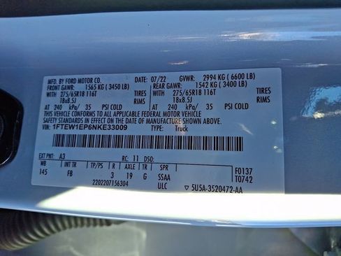 Certified 2022 Ford F150 XLT w/ Equipment Group 302A High image 25