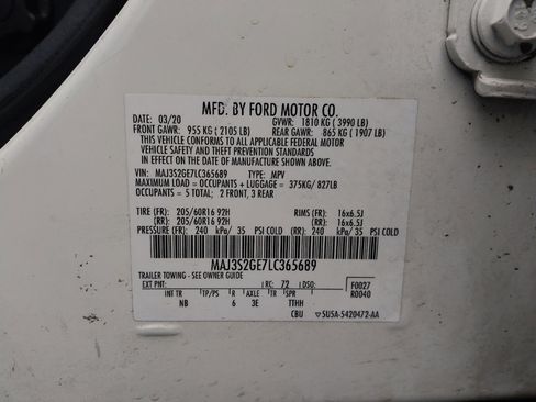 Used 2020 Ford EcoSport SE w/ SE Convenience Package image 33