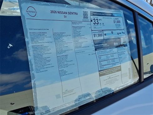 New 2026 Nissan Sentra SV w/ SV Convenience Package image 19